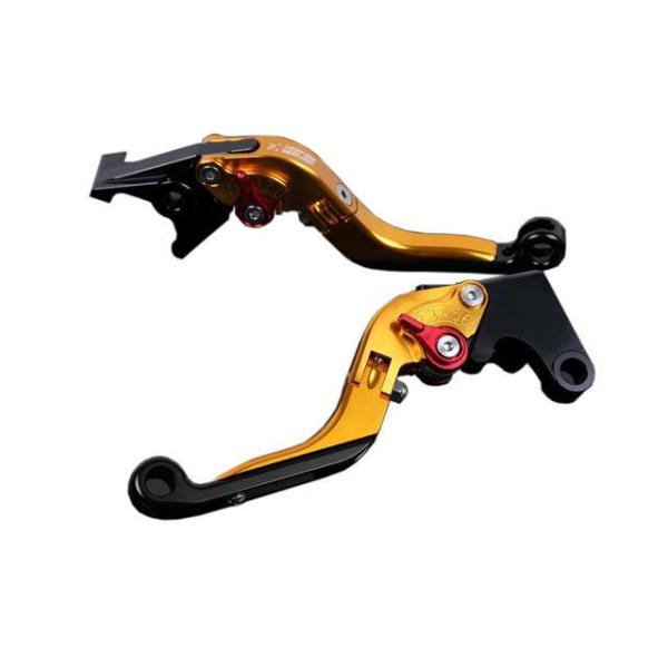 SPEEDRA アルミビレットアジャストレバーセット 可倒延長式（レバー本体：ゴールド） アジャスタ...