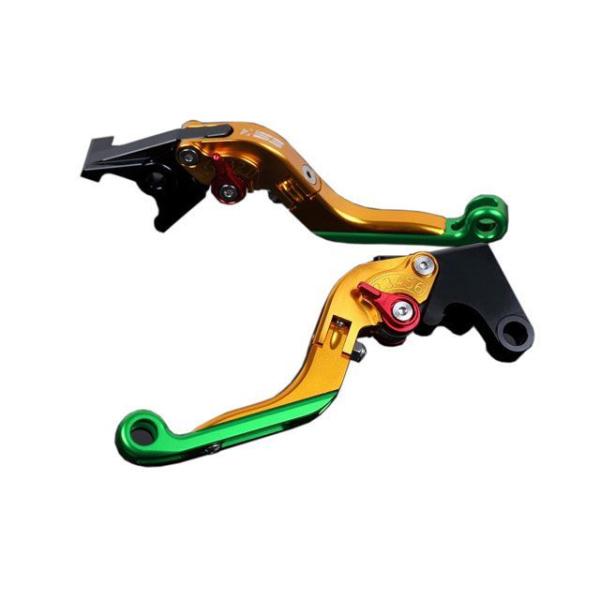 SPEEDRA アルミビレットアジャストレバーセット 可倒延長式（レバー本体：ゴールド） アジャスタ...