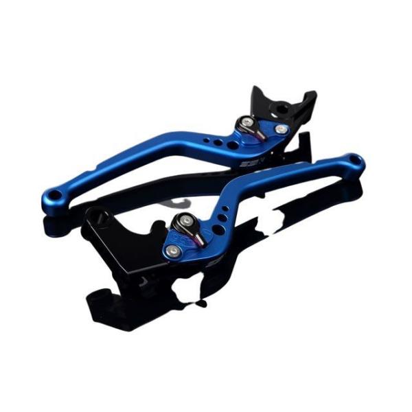 SPEEDRA アルミビレットアジャストレバーセット スタンダードロング（レバー本体：マットブルー）...