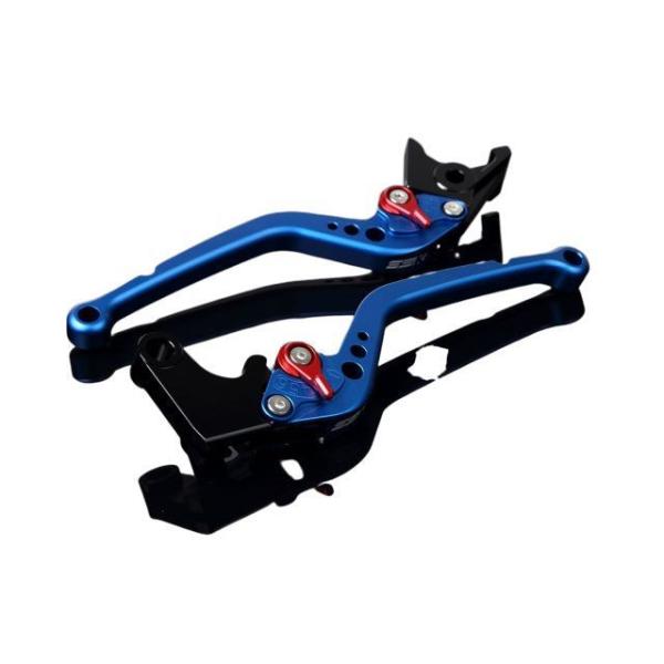 SPEEDRA アルミビレットアジャストレバーセット スタンダードロング（レバー本体：マットブルー）...