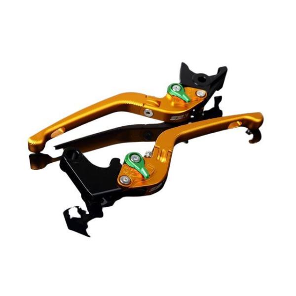 SPEEDRA アルミビレットアジャストレバーセット 3D可倒式（レバー本体：マットゴールド） アジ...