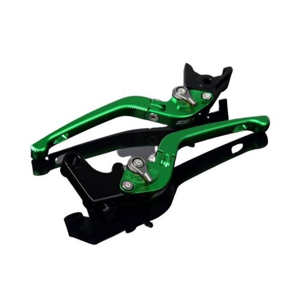 SPEEDRA アルミビレットアジャストレバーセット 3D可倒式（レバー本体：マットグリーン） アジ...