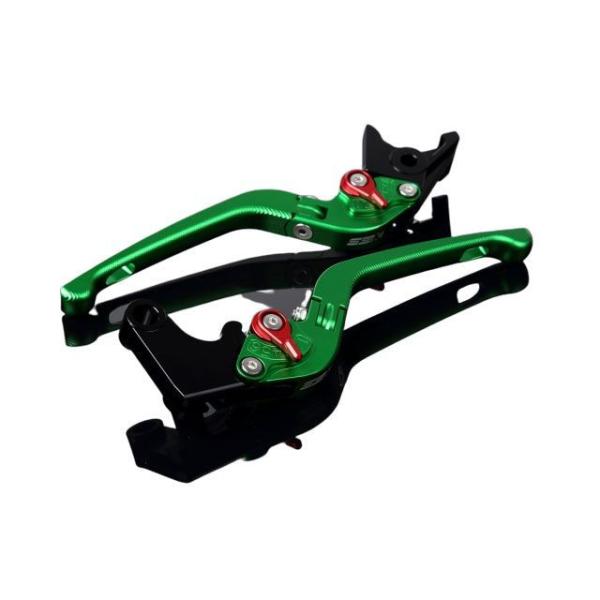 SPEEDRA アルミビレットアジャストレバーセット 3D可倒式（レバー本体：マットグリーン） アジ...