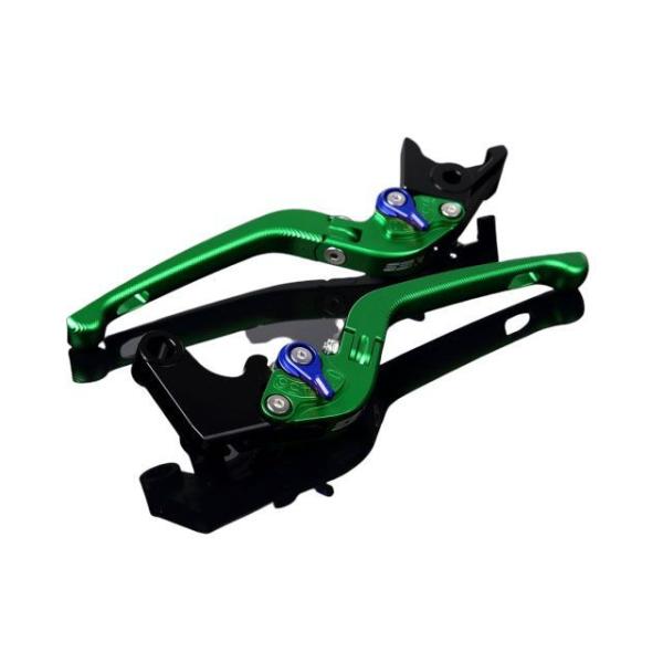 SPEEDRA アルミビレットアジャストレバーセット 3D可倒式（レバー本体：マットグリーン） アジ...