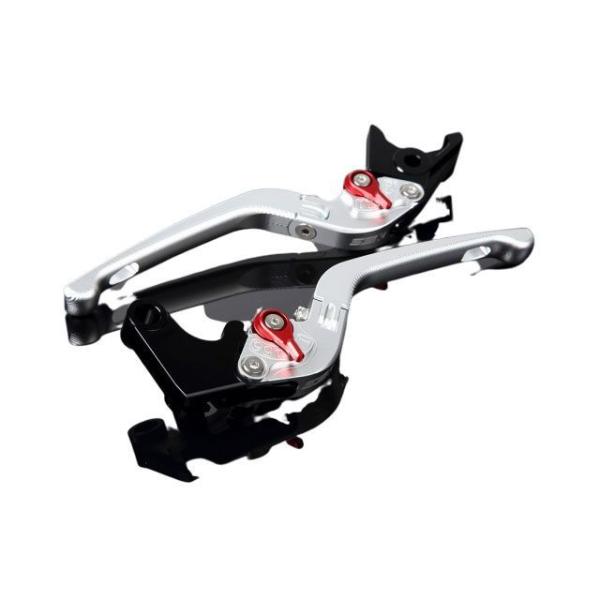 SPEEDRA アルミビレットアジャストレバーセット 3D可倒式（レバー本体：マットシルバー） アジ...