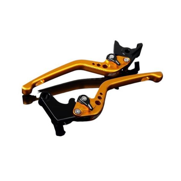 SPEEDRA アルミビレットアジャストレバーセット 3Dロング（レバー本体：マットゴールド） アジ...