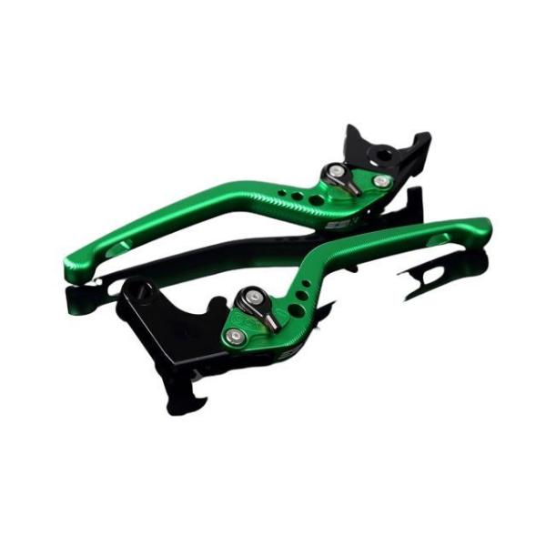SPEEDRA アルミビレットアジャストレバーセット 3Dロング（レバー本体：マットグリーン） アジ...
