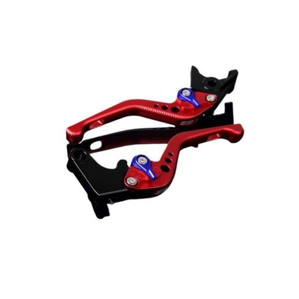 SPEEDRA アルミビレットアジャストレバーセット 3Dショート（レバー本体：マットレッド） アジ...