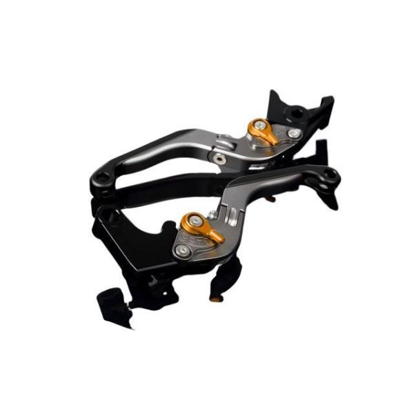 SPEEDRA アルミビレットアジャストレバーセット 可倒延長式（レバー本体：マットチタン） アジャ...