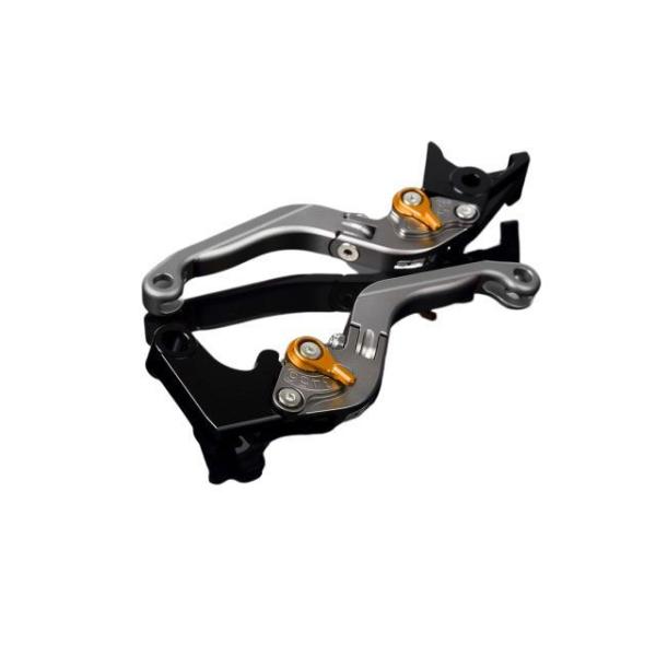 SPEEDRA アルミビレットアジャストレバーセット 可倒延長式（レバー本体：マットチタン） アジャ...