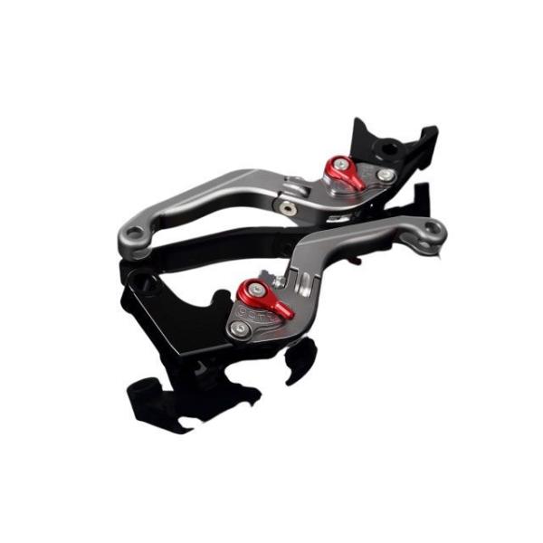 SPEEDRA アルミビレットアジャストレバーセット 可倒延長式（レバー本体：マットチタン） アジャ...