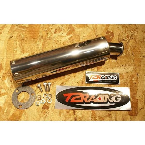 T2レーシング NSR250 ステンレスサイレンサー 逆三角形 ステッカー 楕円タイプ T2Raci...