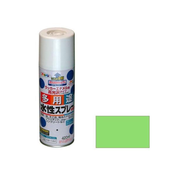 正規品／アサヒペン 水性多用途スプレー 420mL（フレッシュグリーン） asahipen 日用品