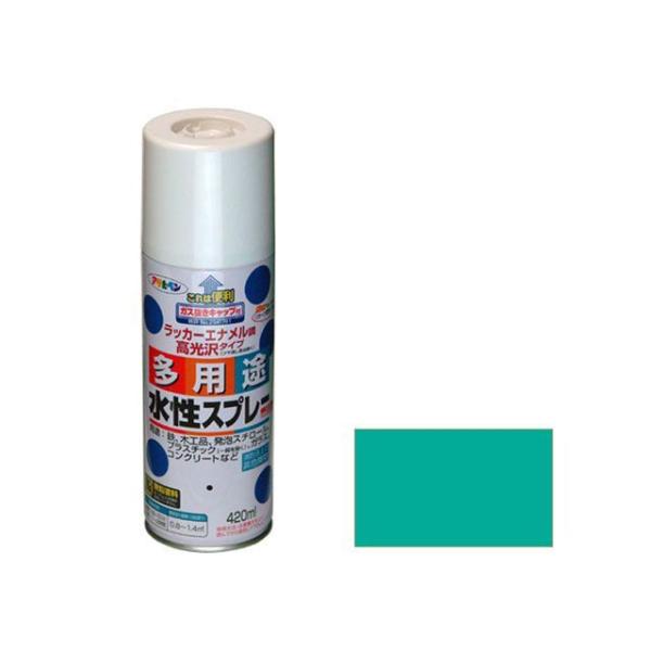 正規品／アサヒペン 水性多用途スプレー 420mL（カジュアルグリーン） asahipen 日用品