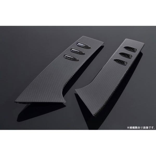 シフトリック リアウィングサイドカバー ドライカーボン（仕様:綾織艶あり） Shiftric