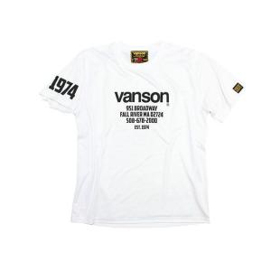 正規品／バンソン 2020春夏モデル VS20803S メッシュTシャツ（ホワイト/ブラック） サイズ：L VANSON バイク｜camp