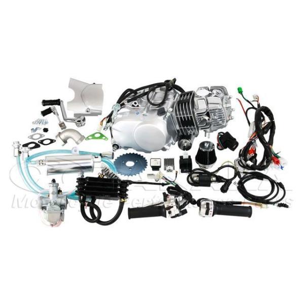 田中商会 モンキー カブ エンジンキット124cc セル付シルバー  オールキット付 Sea Tac