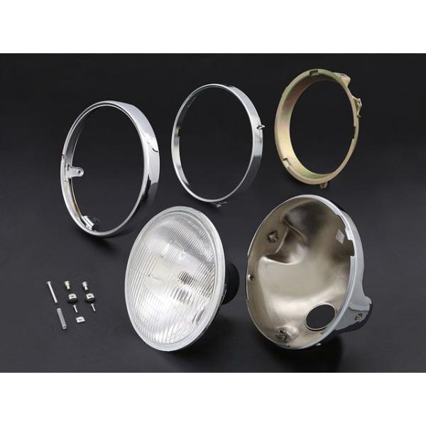 ブライテック 8mm汎用 ヘッドランプ コンベックスシリーズ リム付（8mm汎用） タイプ メッキケ...