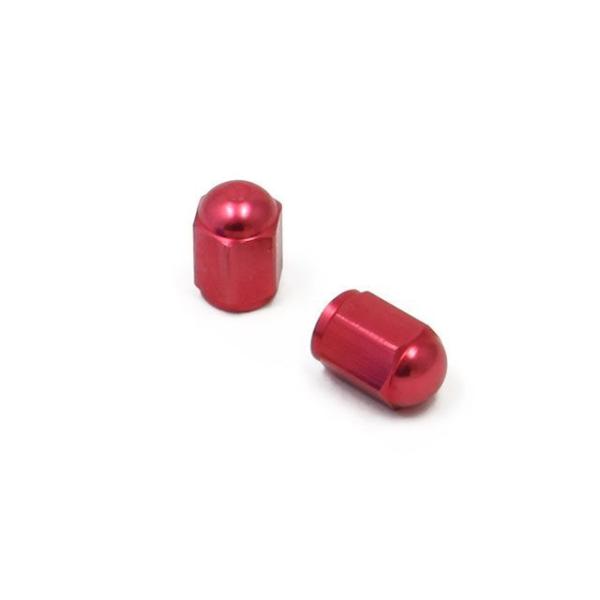 ディーアールシー 汎用 アルミ エアバルブキャップ カラー レッド DRC