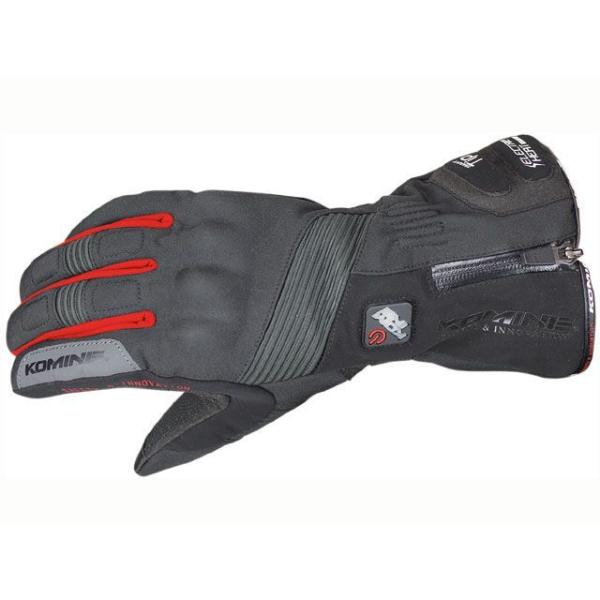 コミネ GK-804 エレクトリックヒートグローブ カシウス カラー ブラック/レッド サイズ M ...