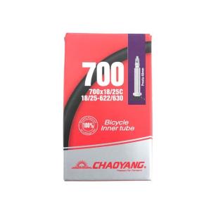 チャオヤン 自転車用チューブ 700×18〜25C チューブ 仏式48mm/箱入り CHAOYANG