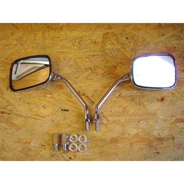 【メーカー直送】スパンキーズ ジャイロX ジャイロX用 カスタムメッキミラー（左右セット） SPUN...