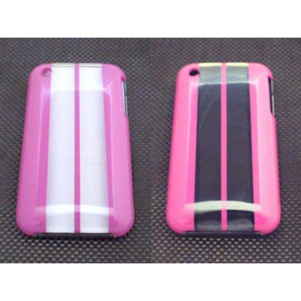 正規品／スーパーバイク iPhone CASE COVER（レーシングストライプ） カラー：ピンク2...