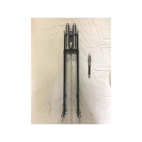 部品屋K&amp;W ハーレー ナロースプリンガーフォーク 4インチオーバー カラー クローム K&amp;W