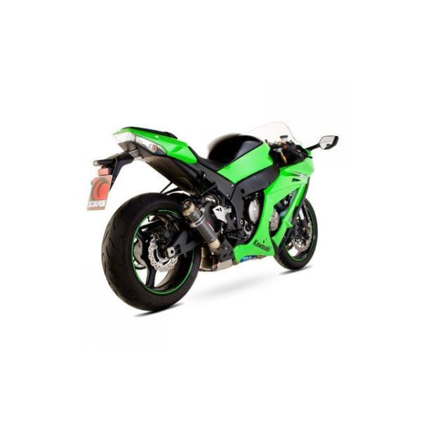 スコーピオン Ninja ZX-10R RP1-GP スリップオン カーボンファイバースリーブ Ho...
