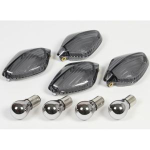 RZ250/350用 メッキボディ＋クリアレンズウインカー 4本セット（1台分
