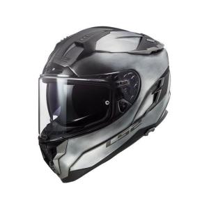 正規品／エルエスツーヘルメット CHALLENGER F/チャレンジャーF（チタニウム） サイズ：XXL LS2 HELMETS バイク｜camp