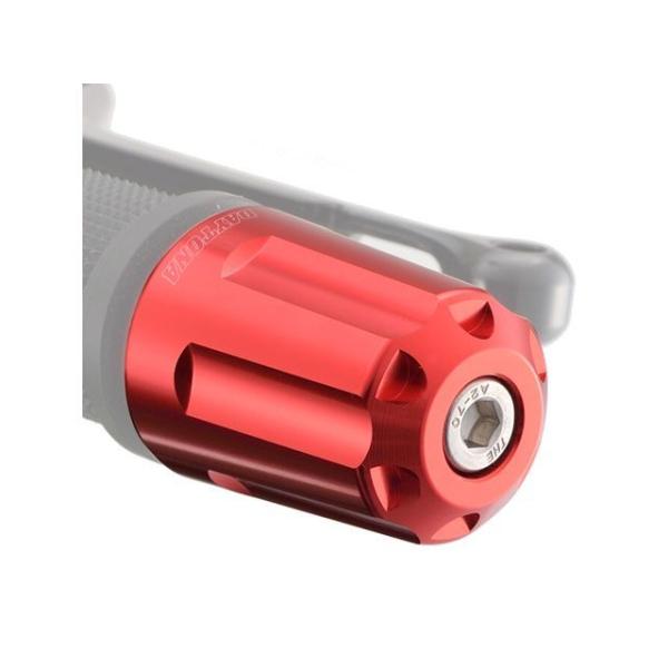 デイトナ バイク用 バーエンド アルミビレット ヘビーウエイト（リボルバー） カワサキ M8タイプ ...