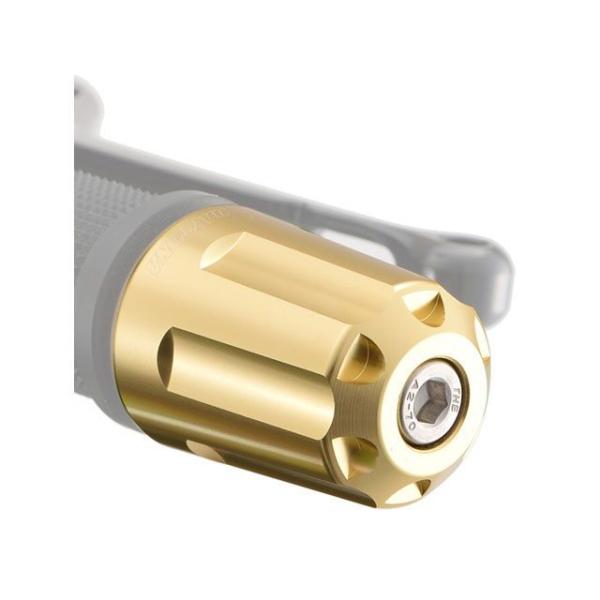 デイトナ バイク用 バーエンド アルミビレット ヘビーウエイト（リボルバー） カワサキ M8タイプ ...