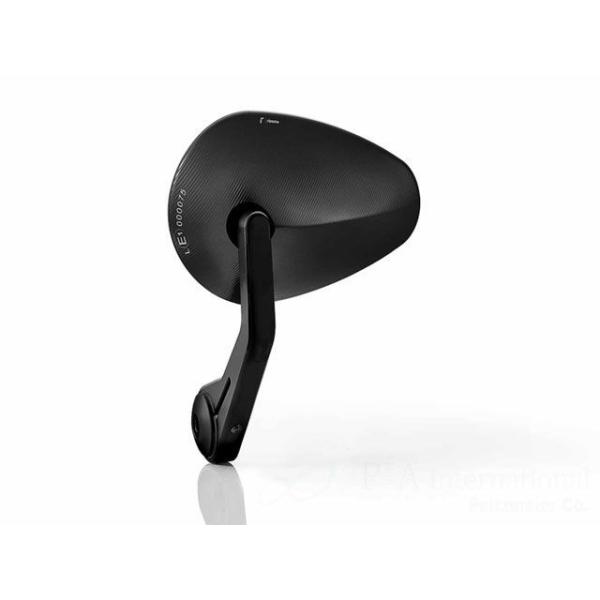 リゾマ 汎用 バーエンドミラー 「Reverse RADIAL」（ブラック） RIZOMA