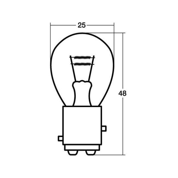 【メーカー直送】スタンレー電気 ストップテール球 A4873 12V18/5W STANLEY バイ...