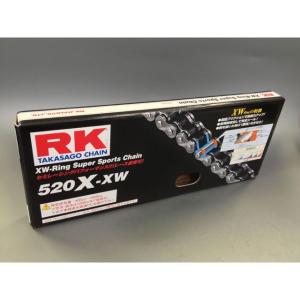 正規品／アールケー・ジャパン 汎用 ストリート用チェーン 520X-XW（スチール） リンク数：110L rk-japan バイク｜モトメガネYahoo!店