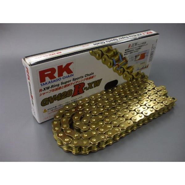アールケー・ジャパン 汎用 ストリート用チェーン GV428R-XW（ゴールド） リンク数 150L...