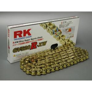 アールケー・ジャパン 汎用 ストリート用チェーン GV520R-XW（ゴールド） リンク数 120L rk-japan バイク