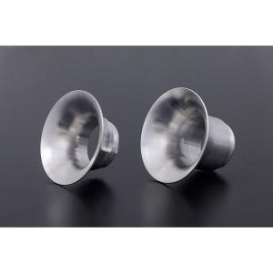 Б 送料無料 汎用 エアーファンネル ガンメタ アルミ アルマイト 50mm