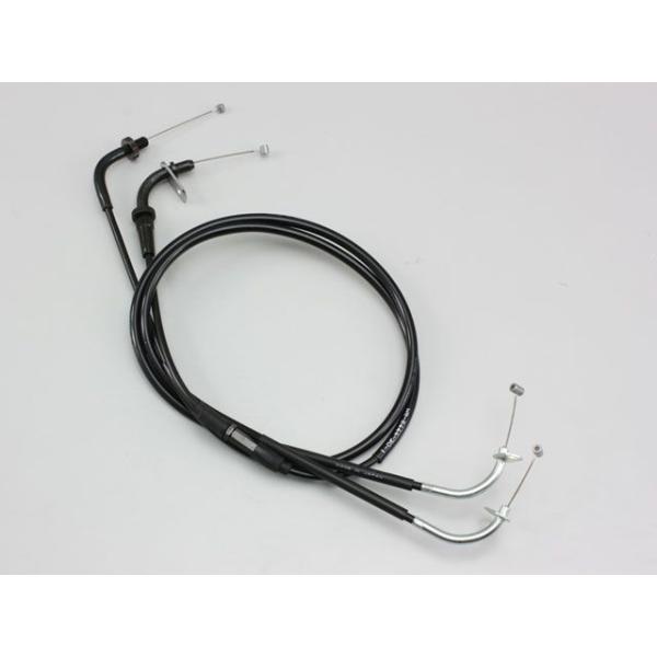 ハリケーン ドラッグスタークラシック400（FI） スロットルケーブル W 80mmロング（ブラック...