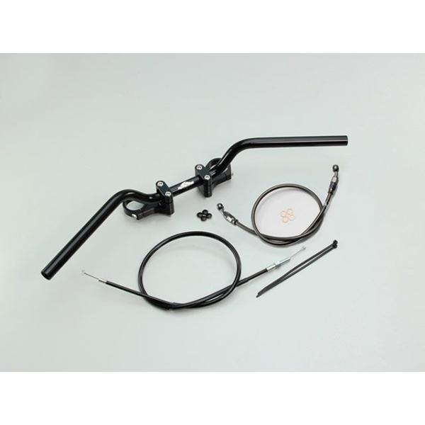 ハリケーン YZF-R25 BMコンチ2型 バーハンドルキット カラー ALLブラック（フルステンレ...