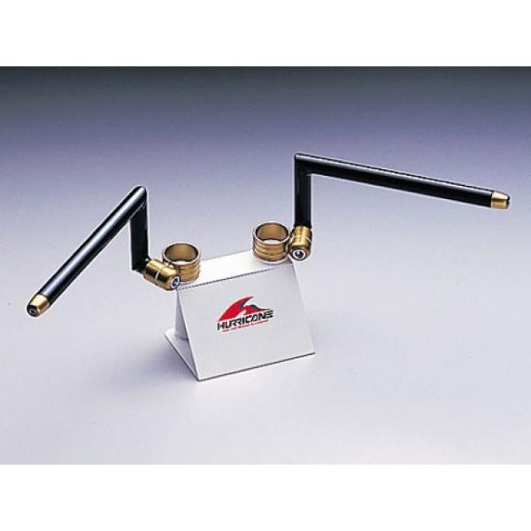 ハリケーン 汎用 セパレートハンドル用 ハンドルバー Xタイプ 左/右セット カラー ブラック/シル...