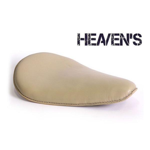 【メーカー直送】ヘブンズ 汎用 牛本革ロングノーズソロシート（アイボリー/スムース） HEAVEN’...