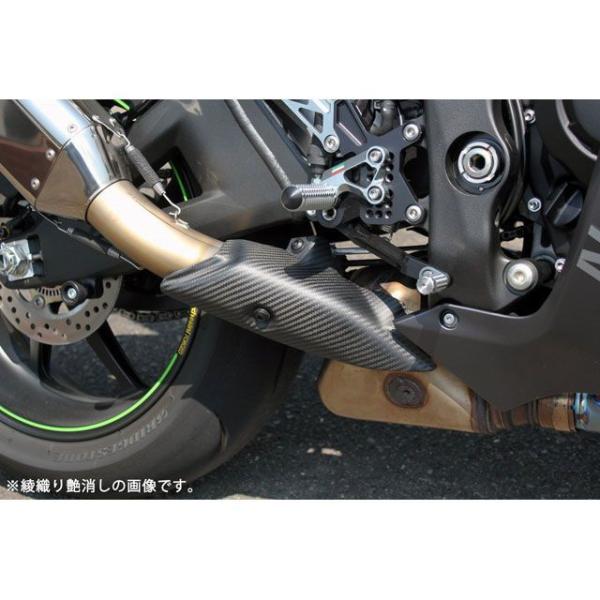 SPEEDRA ZX-10R マフラーカバー ドライカーボン 仕様 綾織り艶あり SPEEDRA