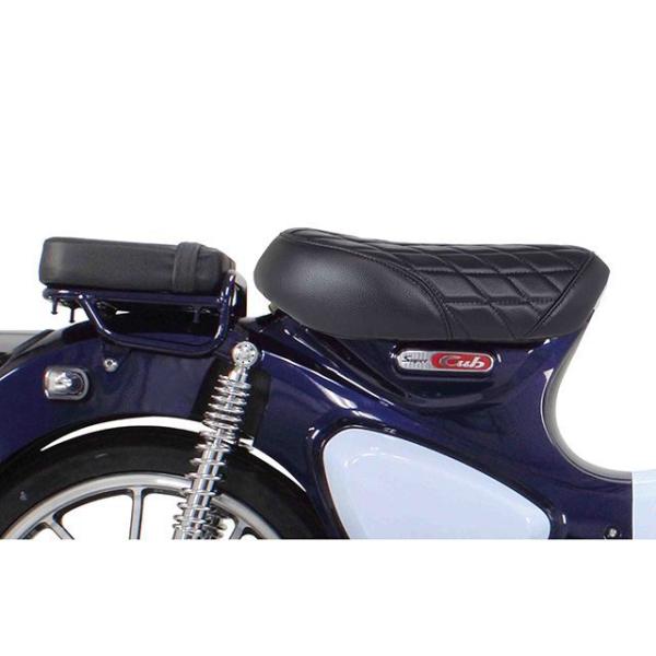 SP武川 スーパーカブC125 クッションシートカバー（ダイヤモンドステッチ/ブラック） SP TA...