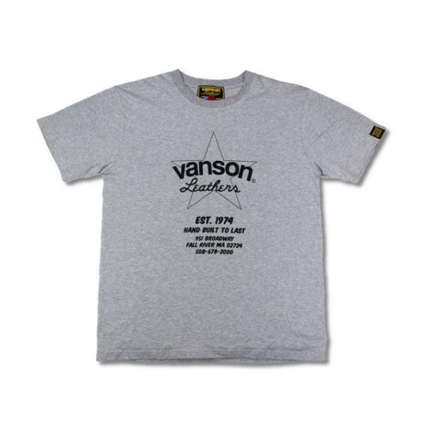 正規品／バンソン 2021春夏モデル VS21808S コットンTシャツ（グレー） サイズ：L VA...