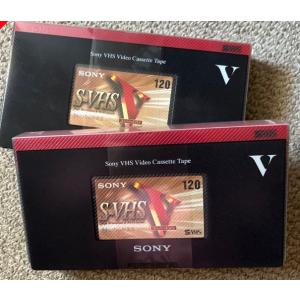 SONY 録画用S-VHSビデオカセットテープ 120分 2巻