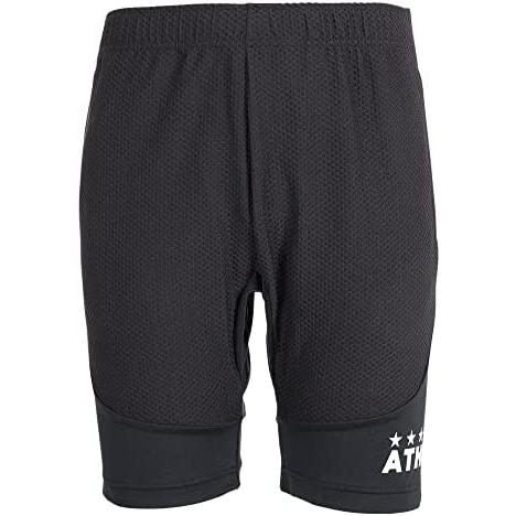 アスレタ（ATHLETA） サッカー フットサルウェア スリムジャージハーフパンツ 2388 BLK...