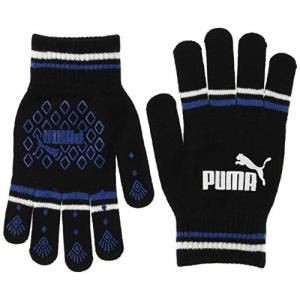 プーマ(PUMA) 手袋 No.1 ロゴ マジックグローブ プーマブラック/エレクトリック ブルー レモネード 01｜campista