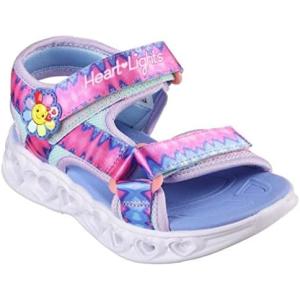 SKECHERS S LIGHTS-HEART LIGHTS SANDALS-MISS VIBRANT【光る靴】キッズサンダル 302675L ラベンダー 19.0cm｜campista